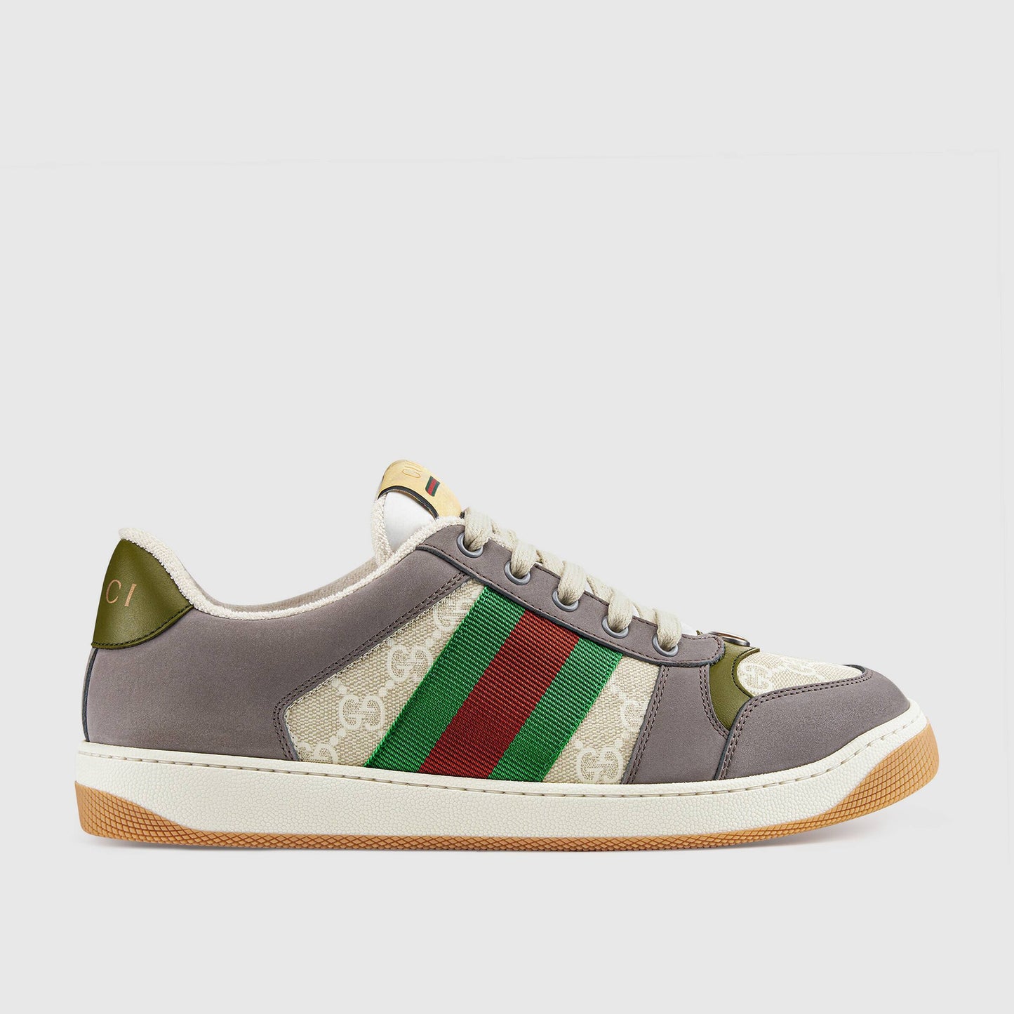Gucci Unisex Sneakers Featuring Web Stripes And GG Monogram Detail