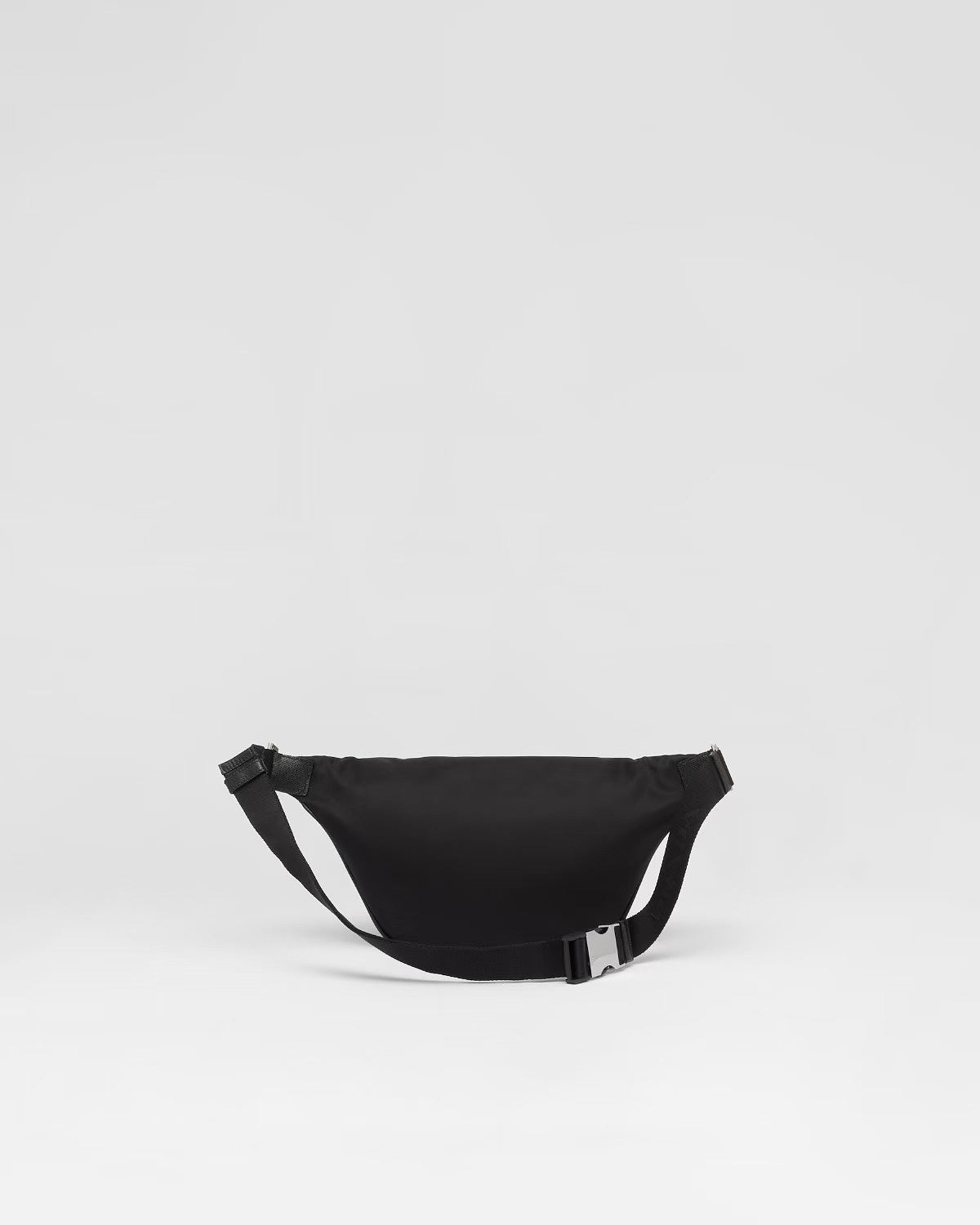 Prada Black Nylon Belt Bag With Signature Triangle Logo 2VL033
