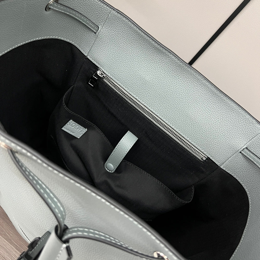 Loewe Gray Puzzle Backpack With Geometric Design And Functional Pockets 10288
