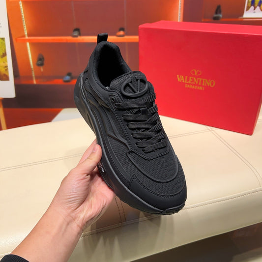 Valentino Men's Luxury Sneakers Fashion Mesh Design Casual Athletic Shoes
