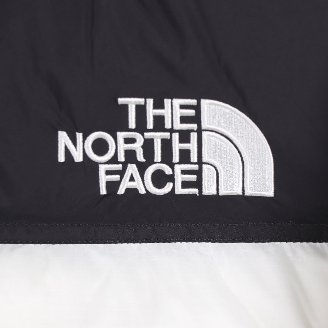 The North Face White Black Puffer Jacket Warm Winter Outerwear