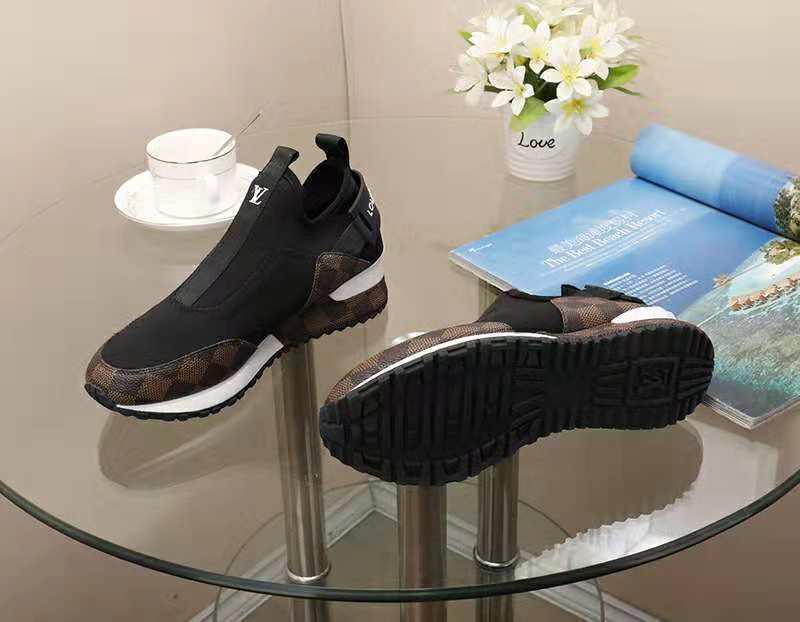 Louis Vuitton Women's Stylish Slip-On Sneakers With Signature Patterns