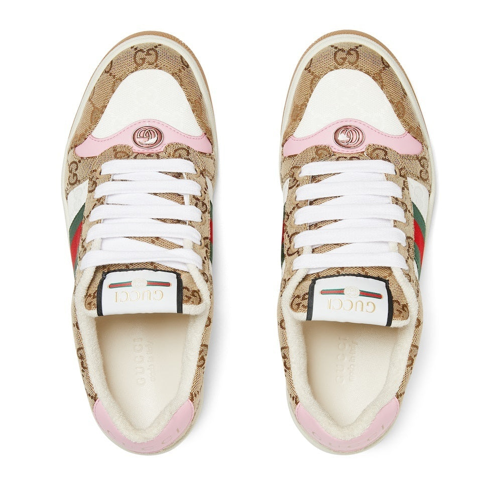 Gucci Unisex Sneakers With GG Print And Colorful Accents