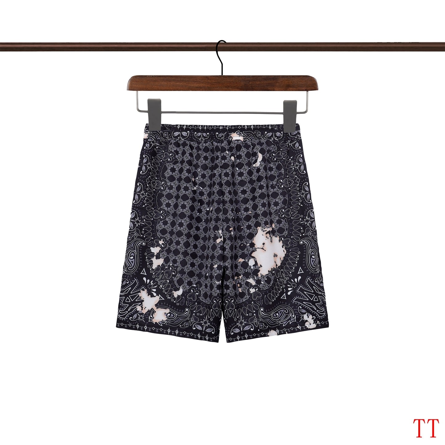 Men's AMIRI Black Patterned Short - Sleeve Shirt And Shorts Set