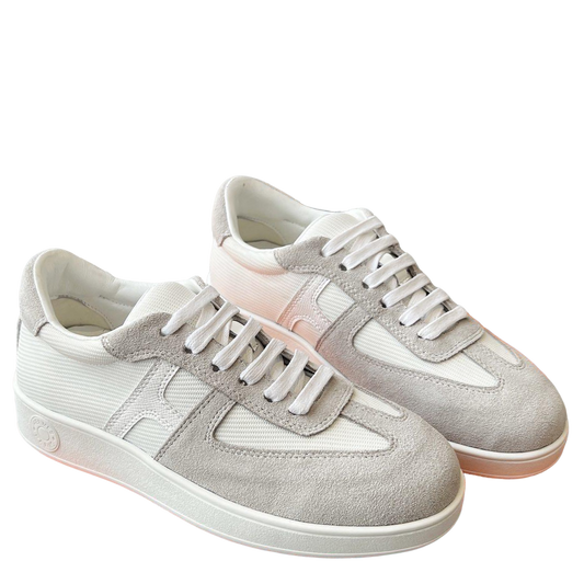 Hermes Women's Sneakers Iconic H Logo Leather Casual Fashion Shoes