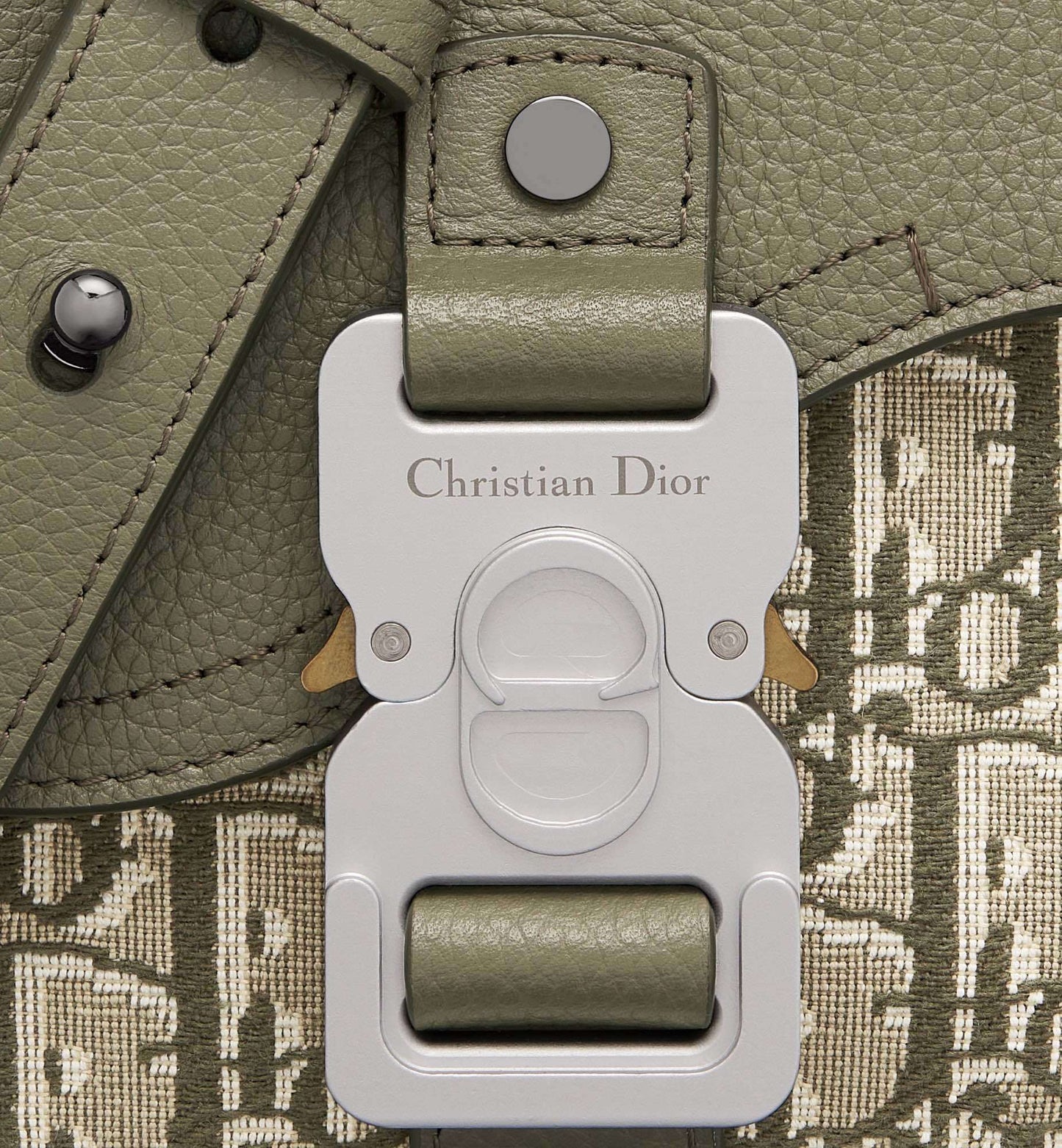 Chic Dior Saddle Bag With Monogram Canvas And Leather Flap 93366