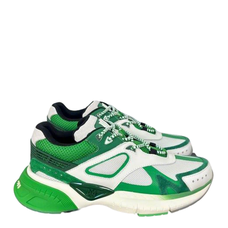 Unisex Amiri Green and White Chunky Mesh Athletic Sneakers
