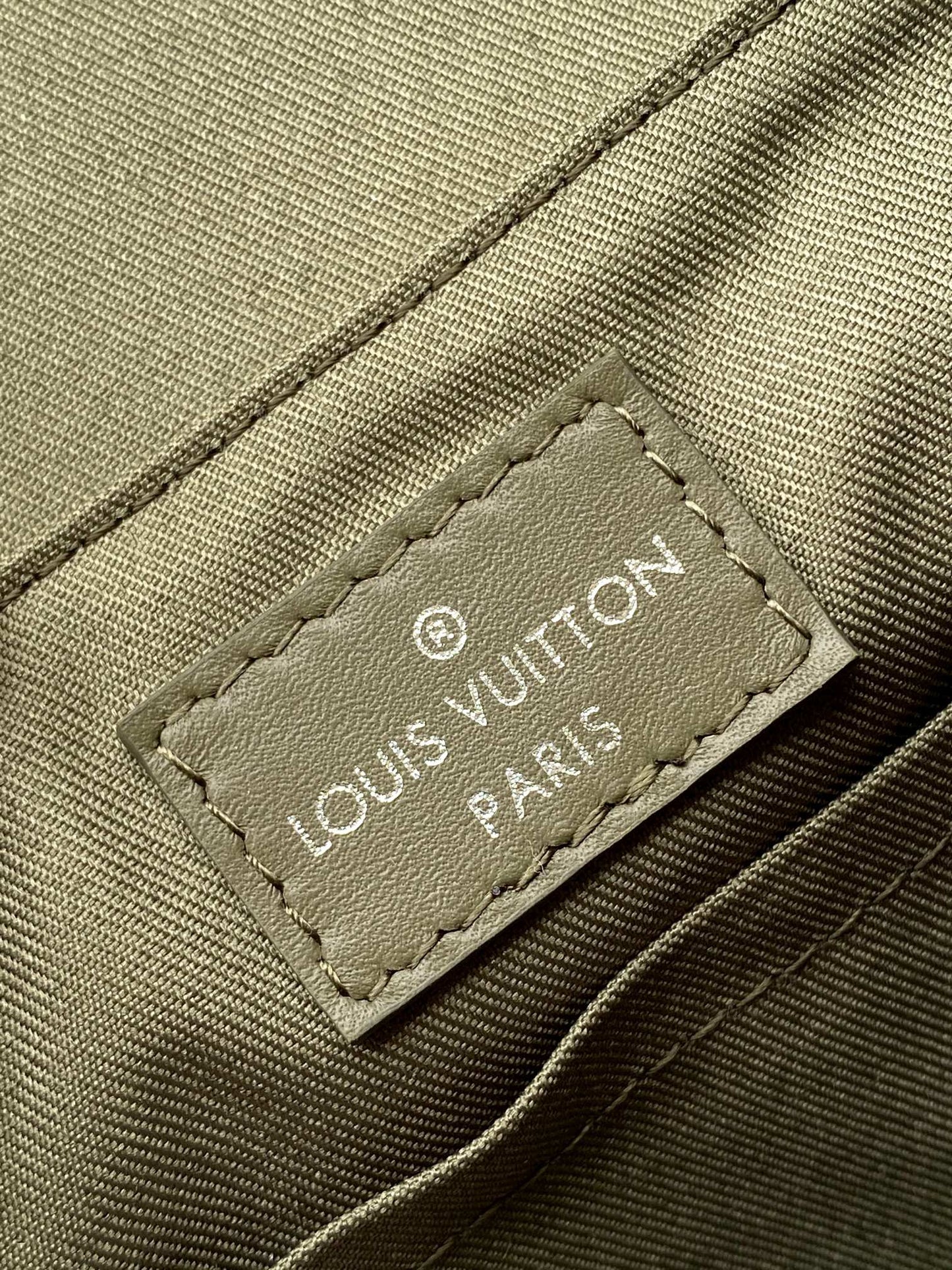 Louis Vuitton Monogram Canvas Crossbody Bag with Green Strap for Trendy Daily Looks M11593