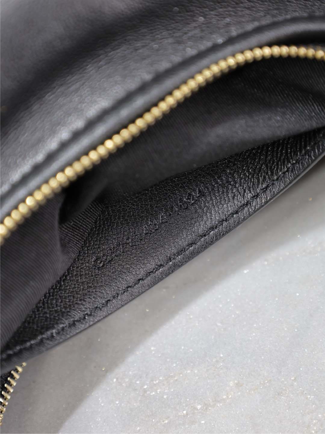 YSL CALYPSO Black Leather Hobo Bag With Iconic Gold Logo 791484