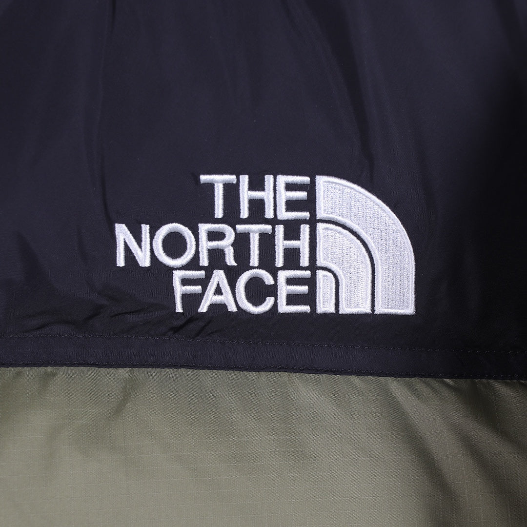 The North Face Olive Green Black Puffer Jacket Warm Winter Outerwear