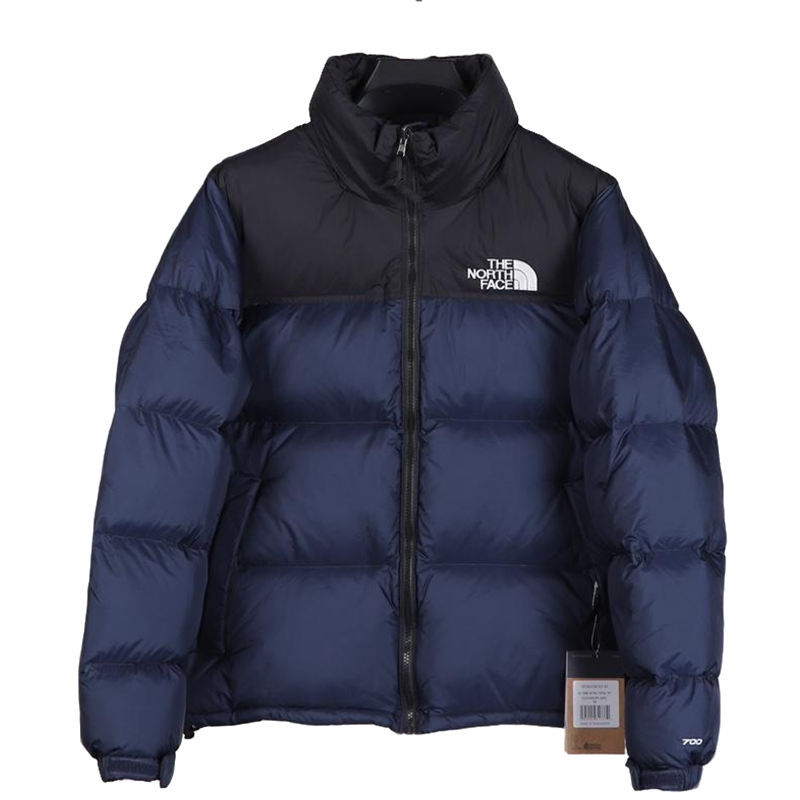 The North Face Navy Blue Black Puffer Jacket Warm Winter Outerwear