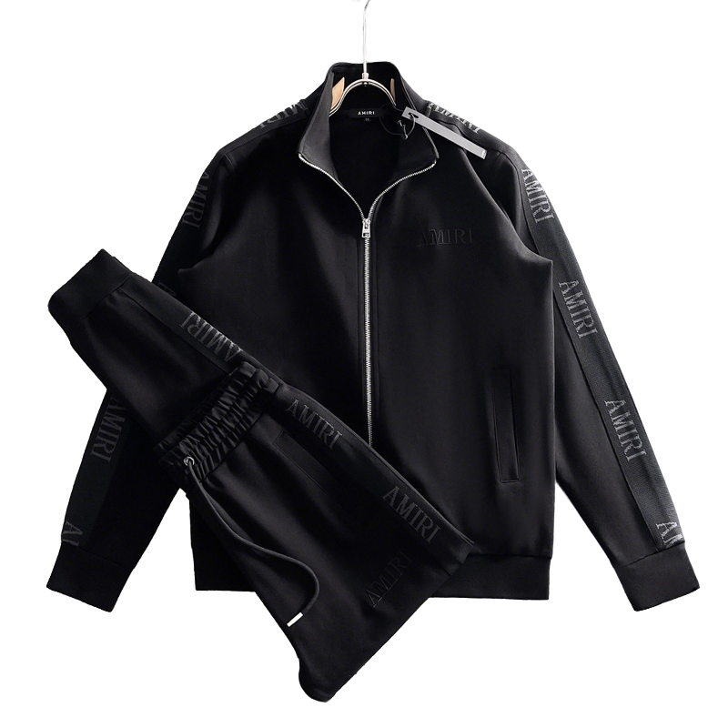 Men's AMIRI Tracksuit Set with Logo Tape Detailing