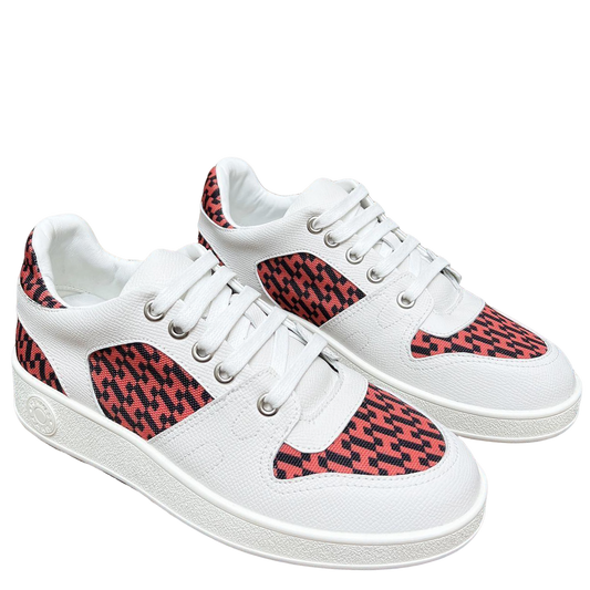 Hermes Women's Sneakers Iconic H Logo Leather Casual Fashion Shoes