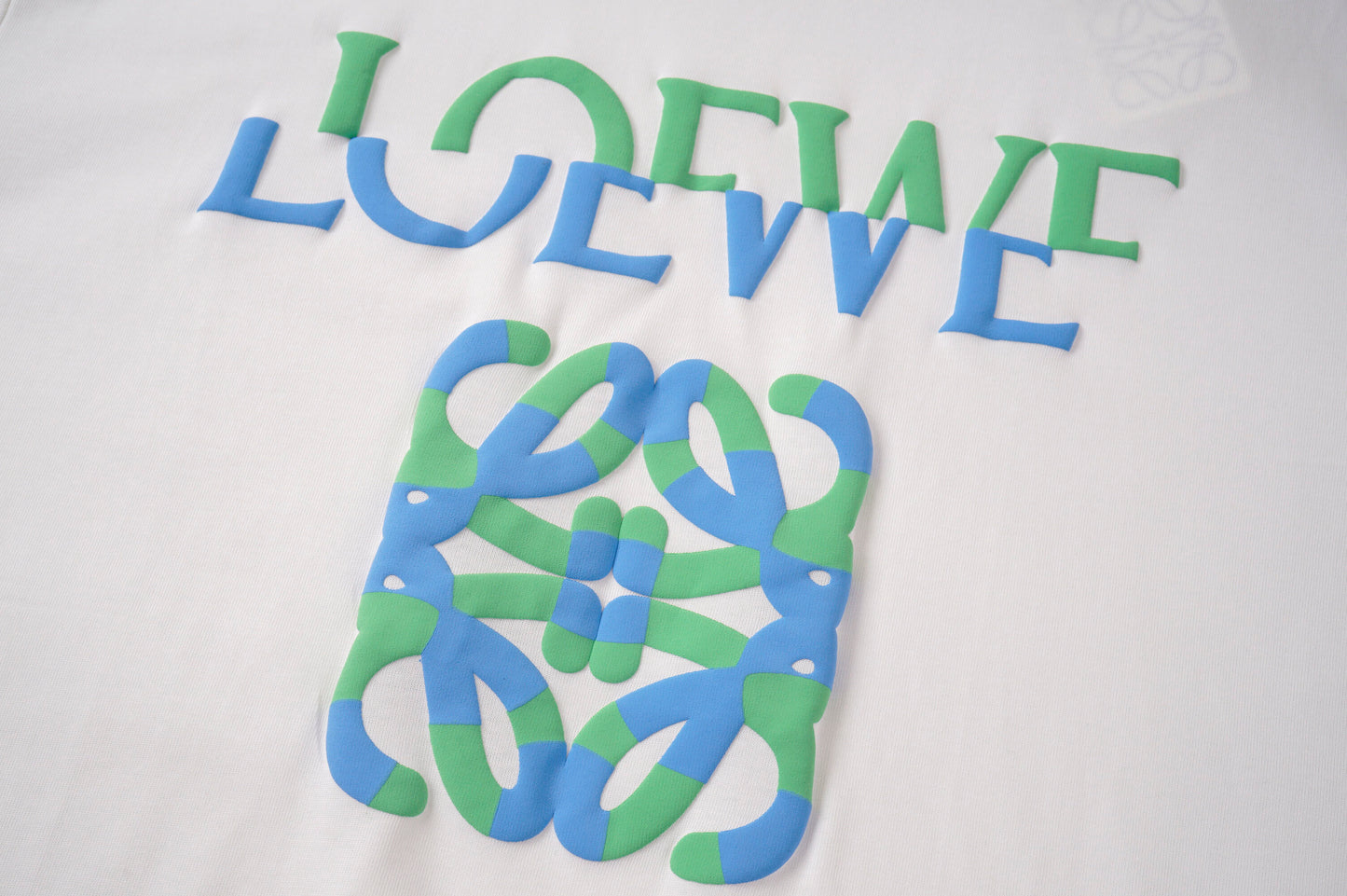 LOEWE White/Black Tee With Colorful Logo And Pattern For Fashion - Forward Outfits