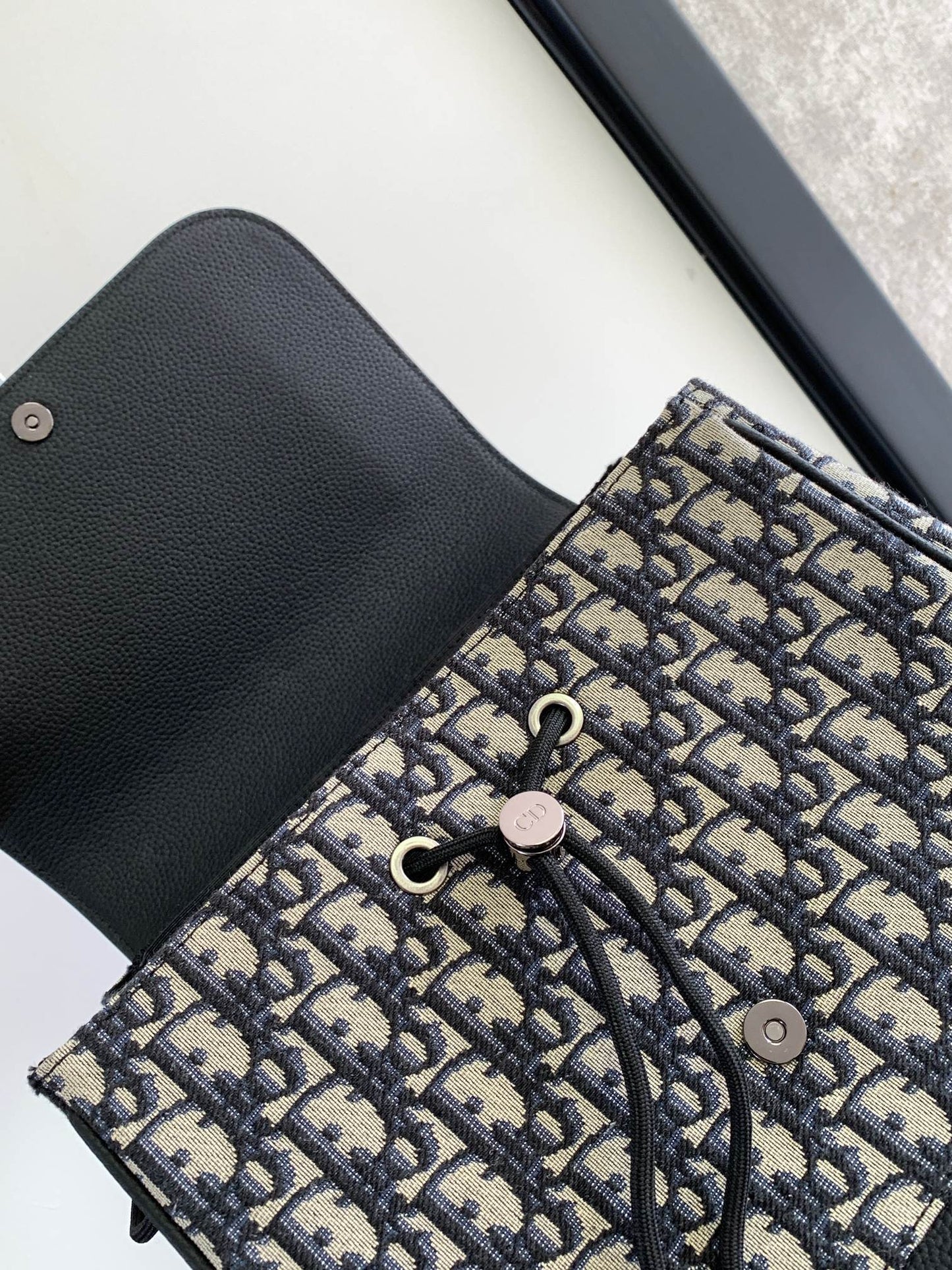 Chic Dior Backpack With Signature Monogram And Leather Accents 1ADBA041