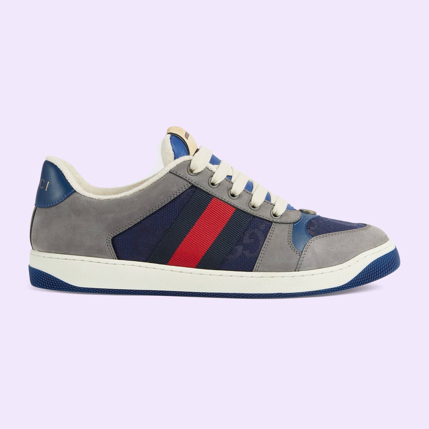 Gucci Unisex Sneakers With Web Stripes And Contrast Color Detailing