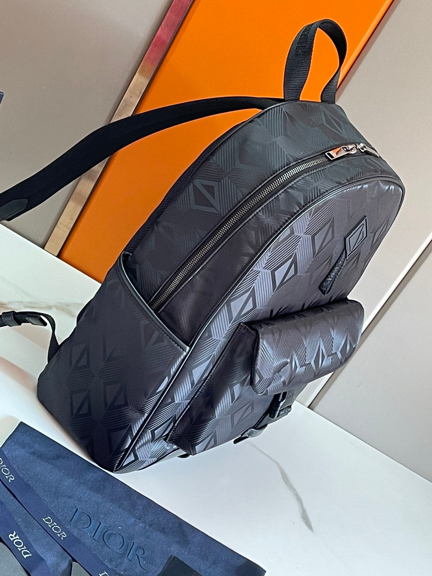 Stylish Dior Explorer Backpack With Geometric Pattern And Functional Buckle 1ESBA 89018