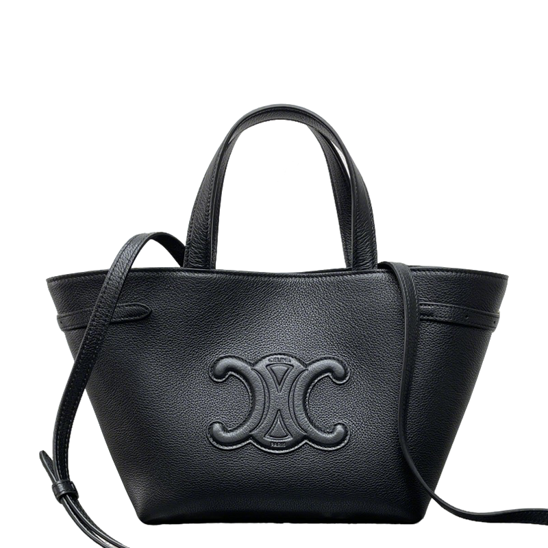 Gorgeous Black Celine CABAS ANAIS Handbag With Classic Logo 118613