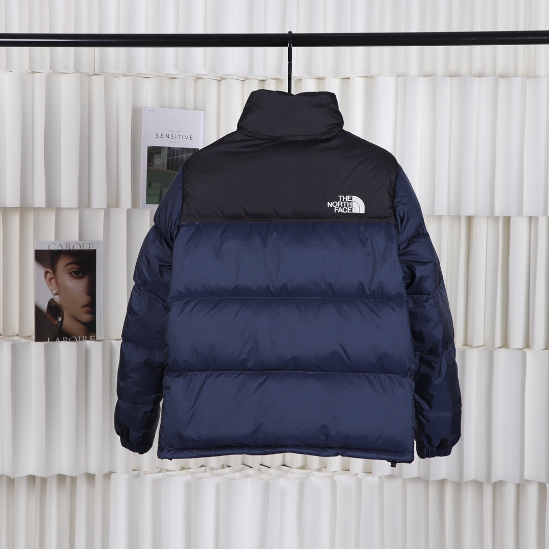 The North Face Navy Blue Black Puffer Jacket Warm Winter Outerwear