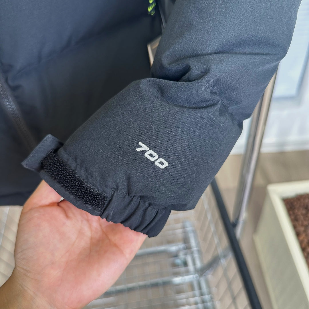 The North Face Black Nuptse Puffer Jacket With Iconic Branding And Warmth
