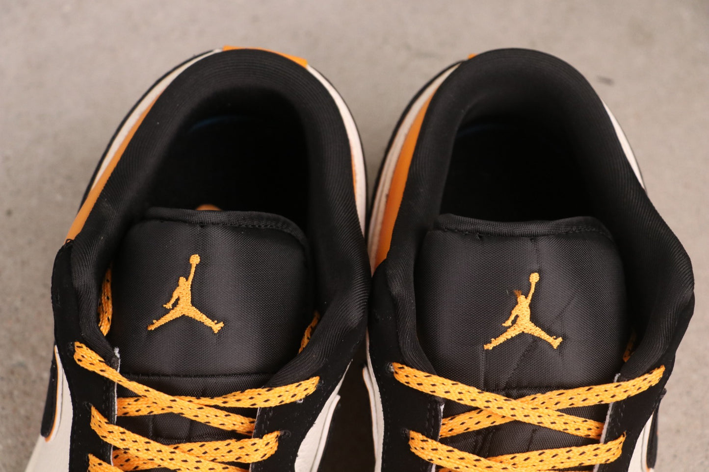 Air Jordan 1 Low Hermes Inspired Orange Black White Casual Sneakers