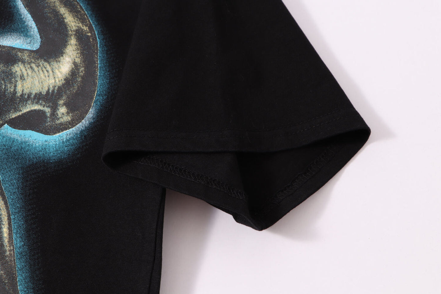 Hellstar Black T Shirt With Bull Head Graphic And We Rock Print
