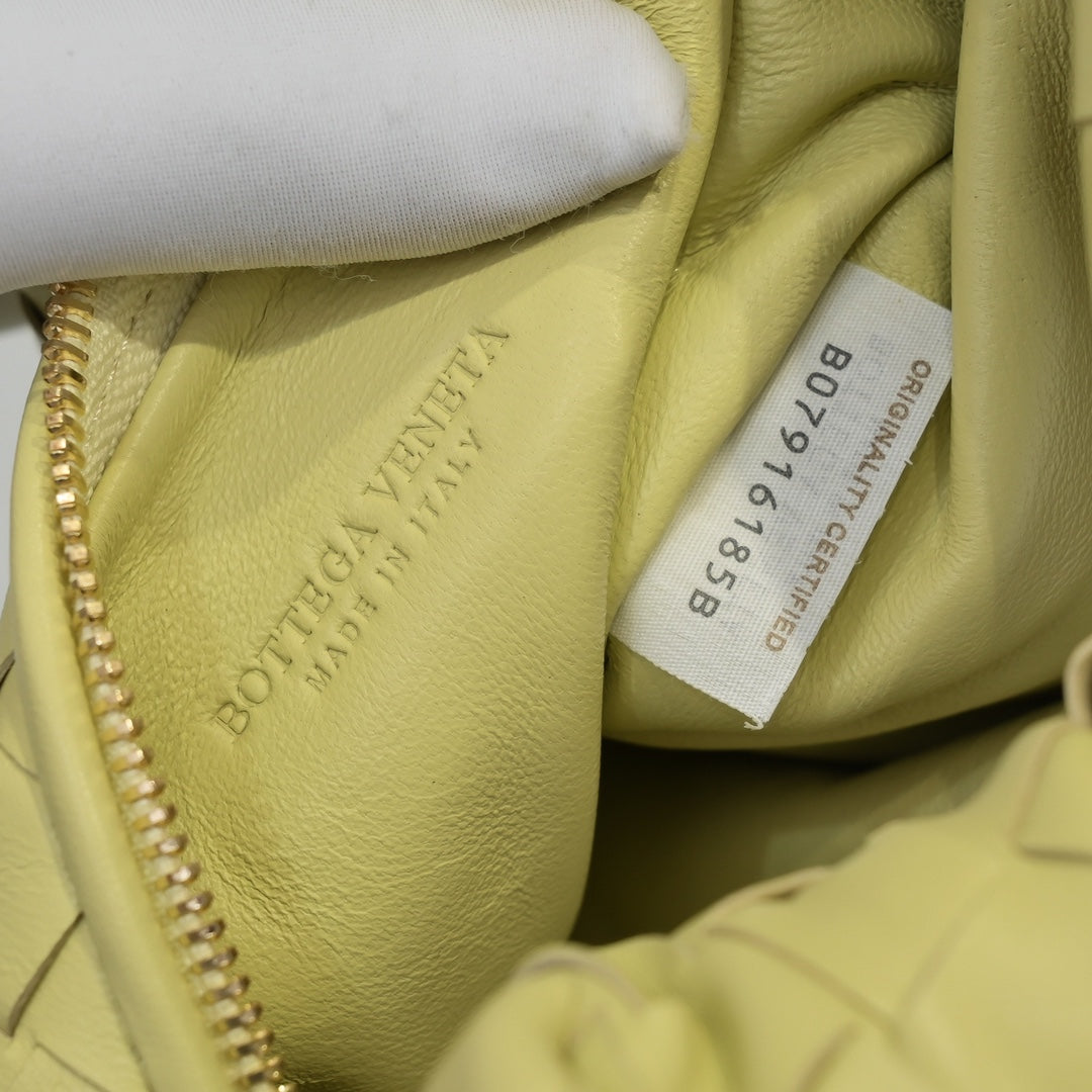 Bottega Veneta Jodie Bag in Light Green Intrecciato Leather with Knotted Handle Style No.6699