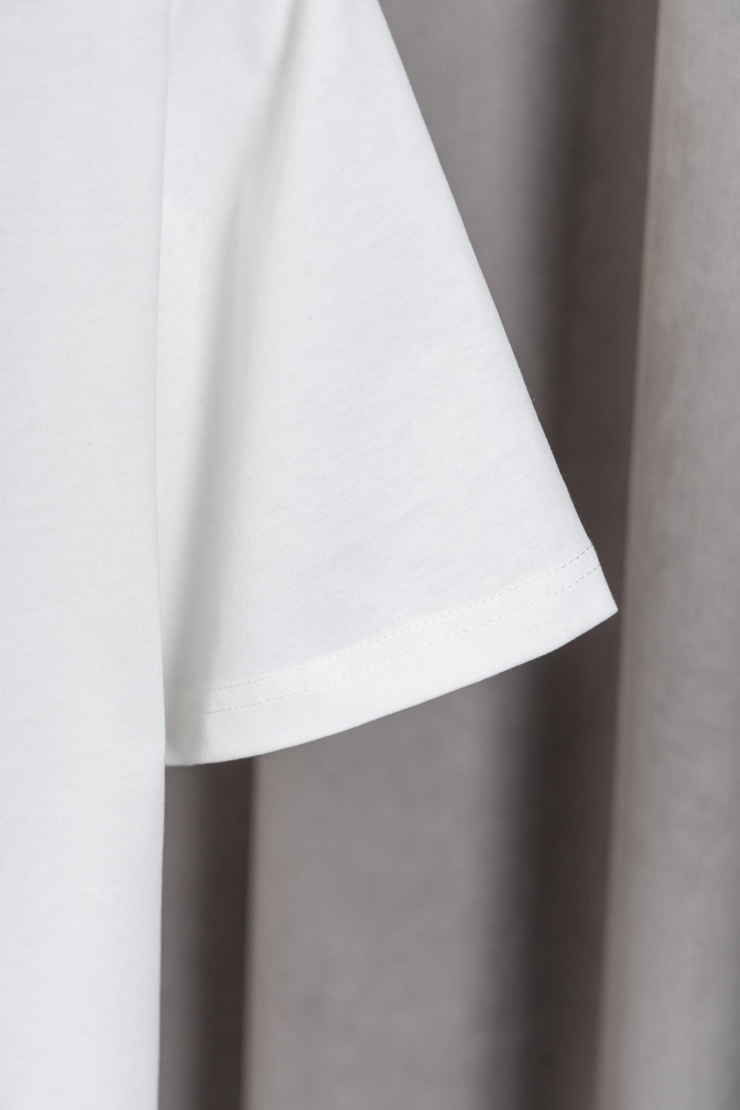 Prada White/Black Tee With Blue Graphic Logo For Modern Luxury Casual Looks