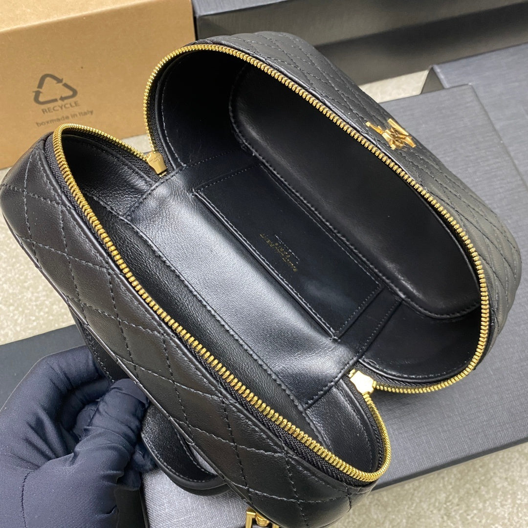 Gorgeous Black Quilted YSL Mini Bag with Gold Hardware 766731
