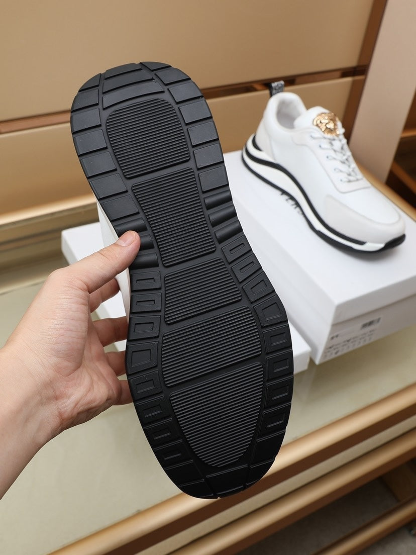Versace Men's Sneakers - Luxury Designer Athletic Footwear with Greek Key Pattern