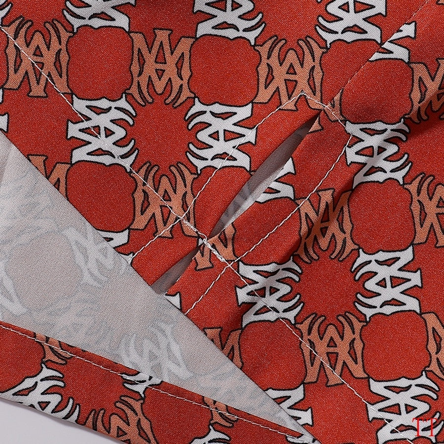 Men's AMIRI Red Patterned Short - Sleeve Shirt And Shorts Set