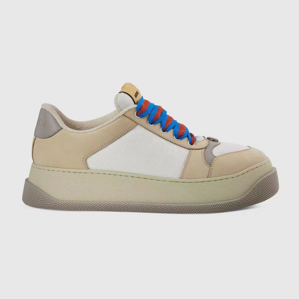 Gucci Unisex Trendy Sneakers With Vibrant Colorful Laces