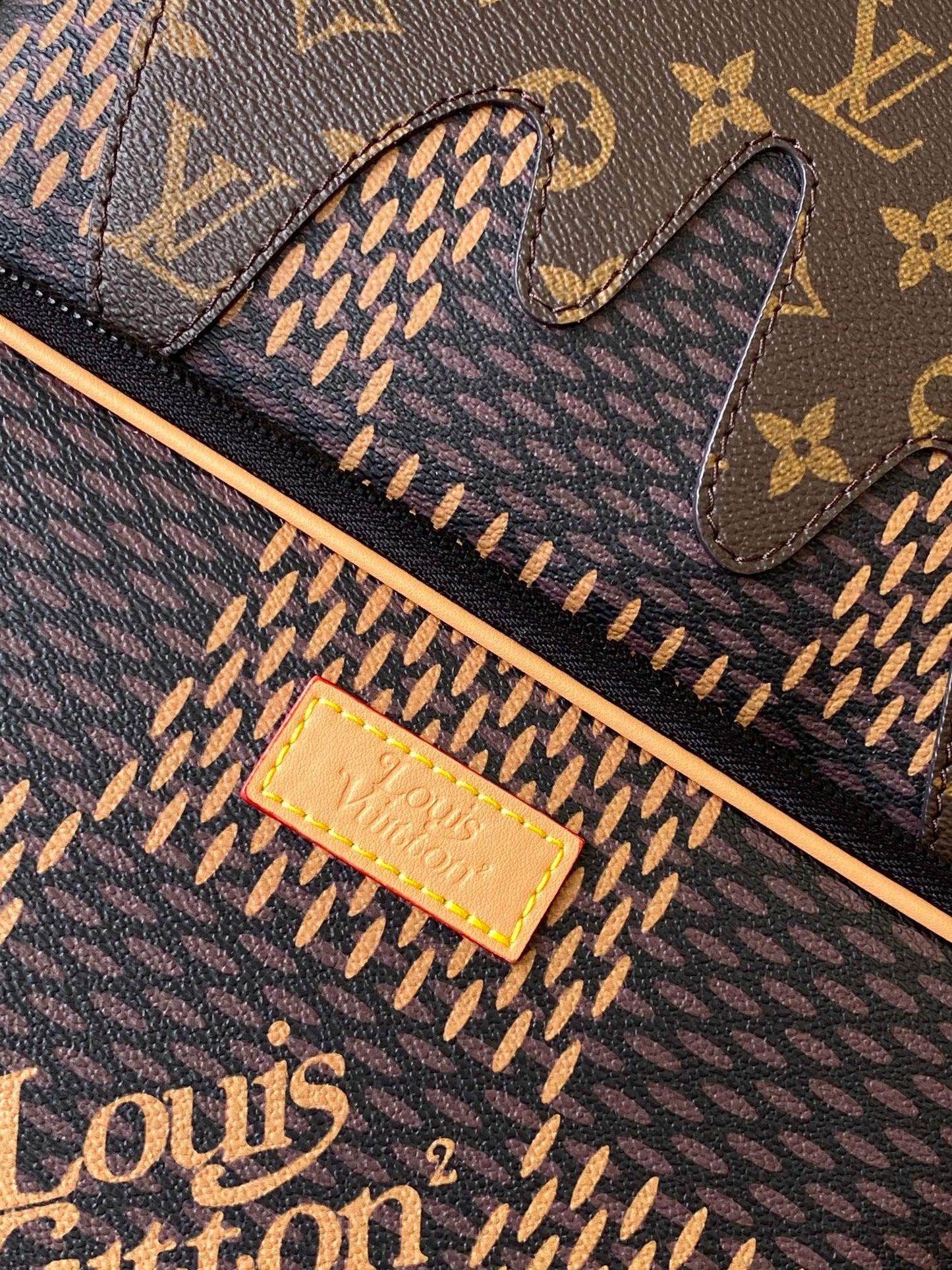 Louis Vuitton Backpack With Classic Monogram And Checkered Patterns For Fashion Enthusiasts