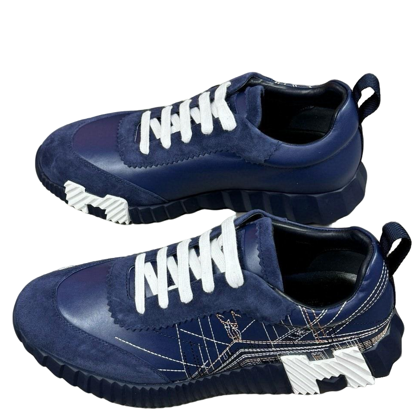 Hermes Men's Sneakers Luxury Leather Fashion Sneakers