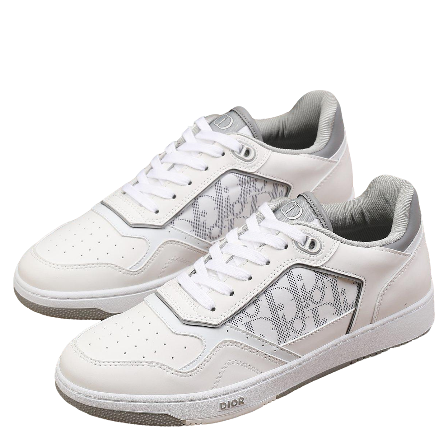 Dior Mens Sneakers Luxury Leather Casual Shoes With Oblique Pattern