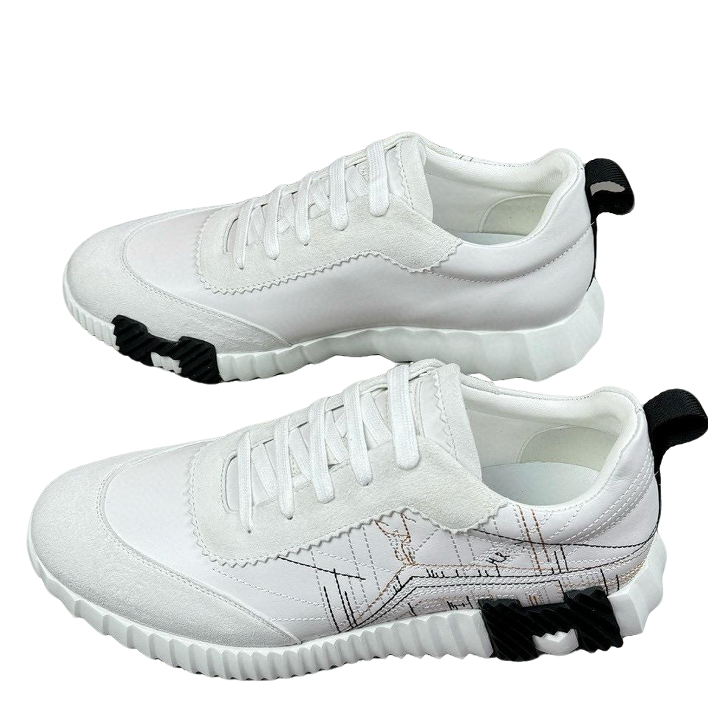 Hermes Men's Sneakers Luxury Leather Fashion Sneakers