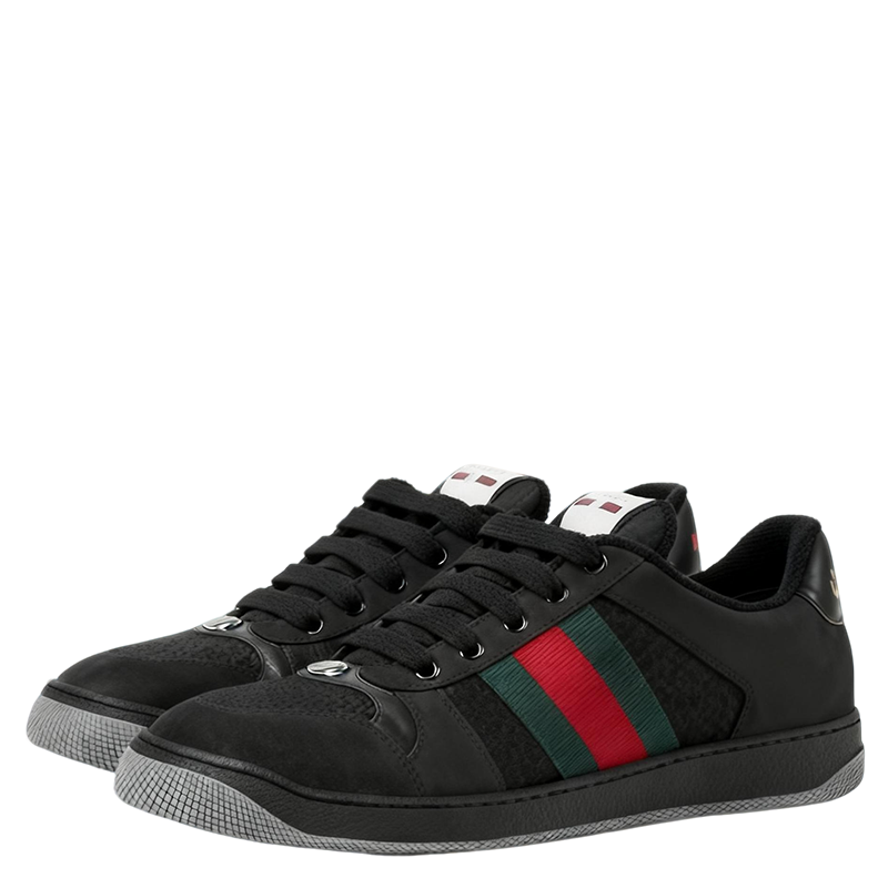 Gucci Unisex Iconic Web Stripe Sneakers For Timeless Style