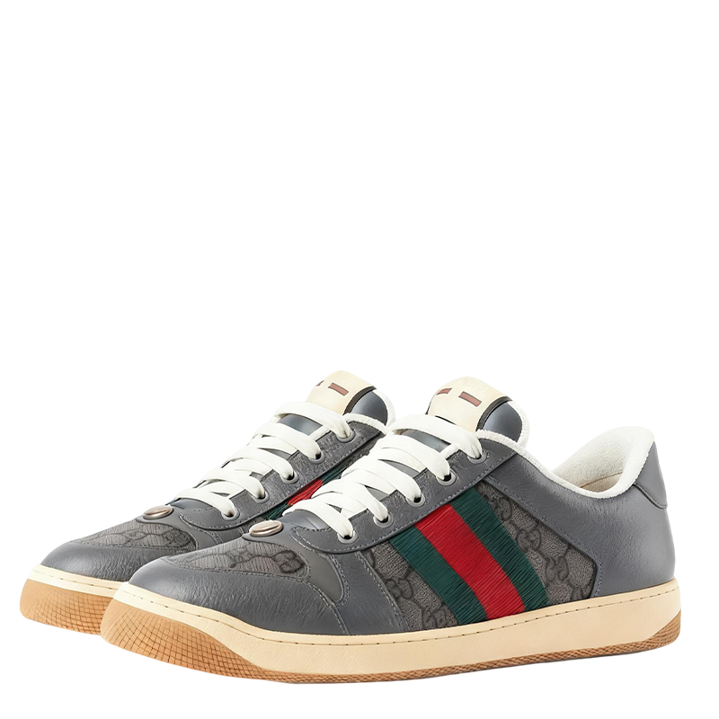Gucci Unisex Stylish Sneakers With Signature Web And GG Pattern