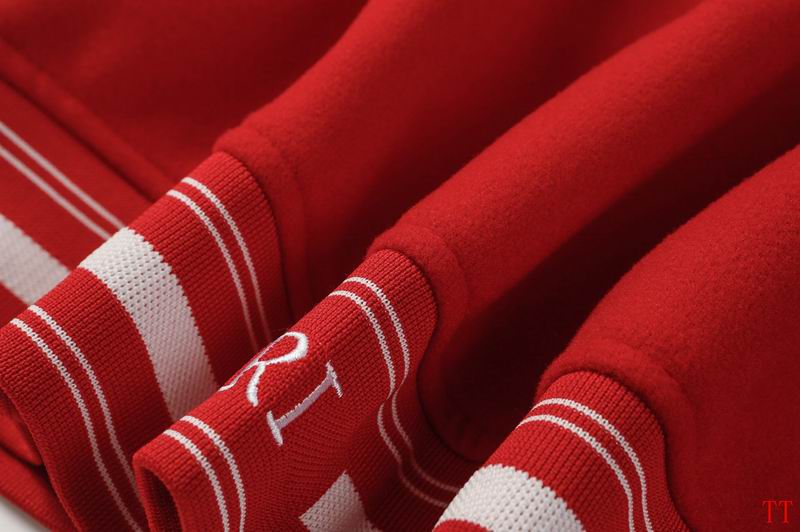 Amiri Red Varsity Jacket With Tiger And Embroidered Patches