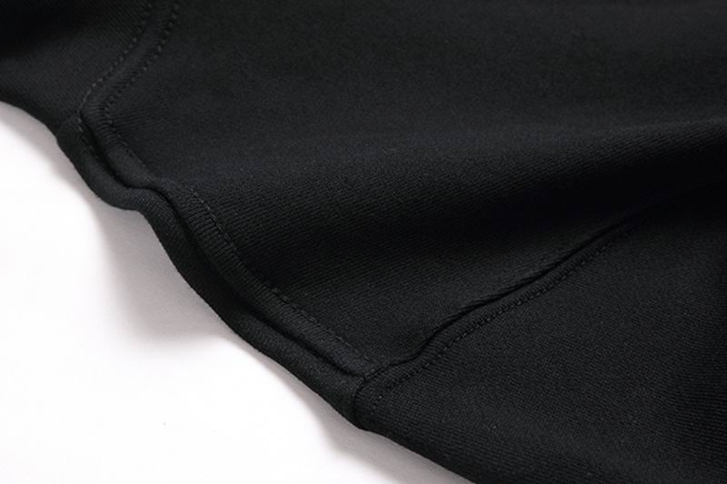 AMIRI Black/White Hoodie With Light Blue Logo And Stripe Design For Stylish Outfits