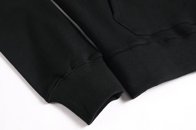 AMIRI Black/White Hoodie With Light Blue Logo And Stripe Design For Stylish Outfits