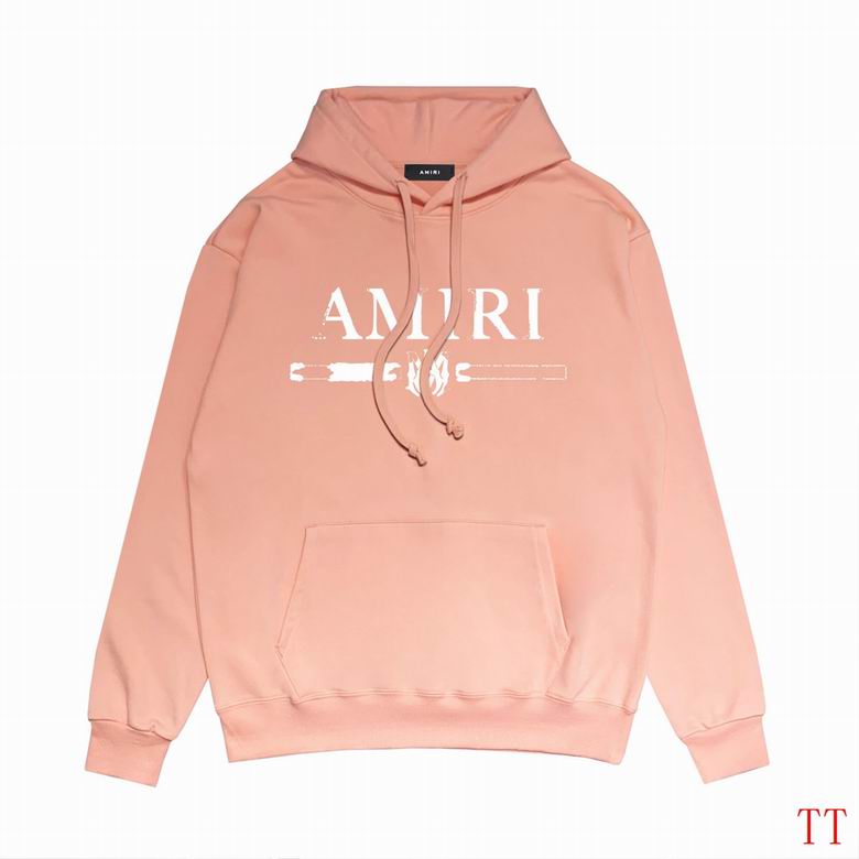 AMIRI Hoodie With Distressed White Logo And Graphic For Trendy Casual Wear