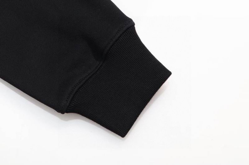 Balenciaga Black/White Hoodie With Unique Circular Logo And Brand Name For Fashion Enthusiasts