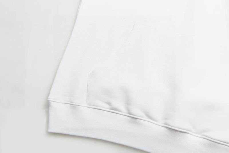Balenciaga White/Black Hoodie With Small Logo And Striped Detail For Minimalist Chic