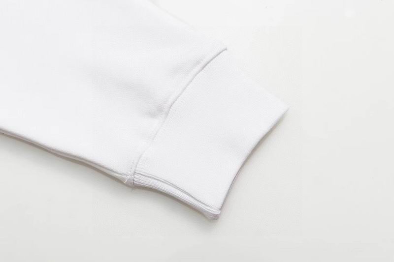 Balenciaga White/Black Hoodie With Small Logo And Striped Detail For Minimalist Chic