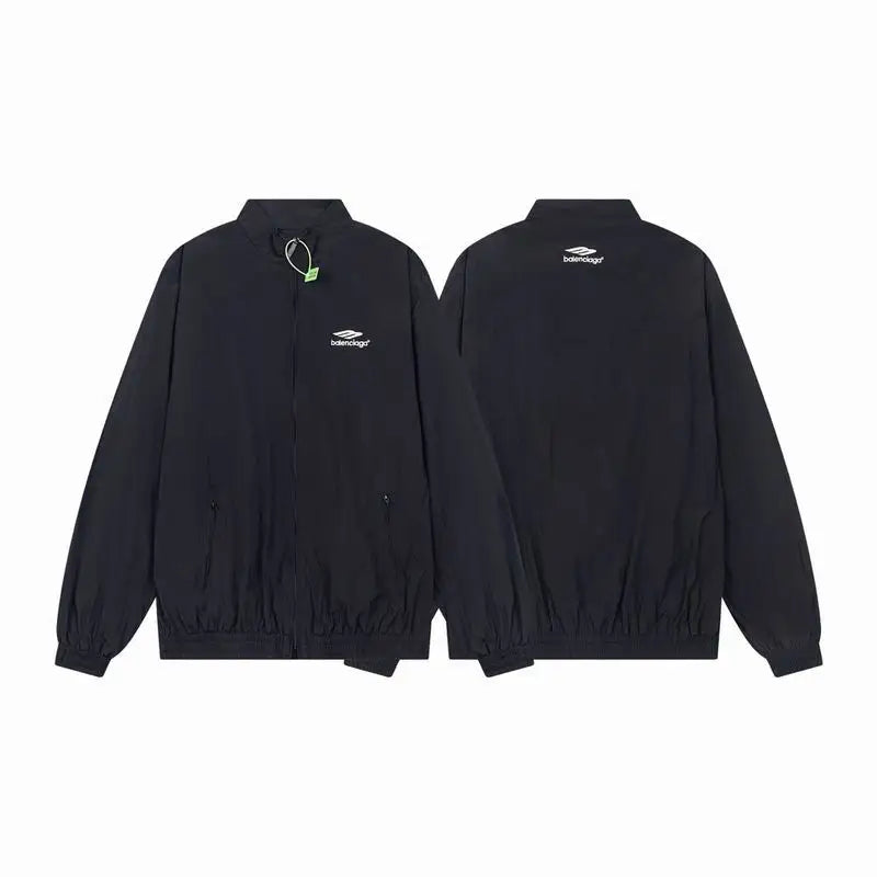 Balenciaga Black Tracksuit With Zip - Up Jacket And Sweatpants