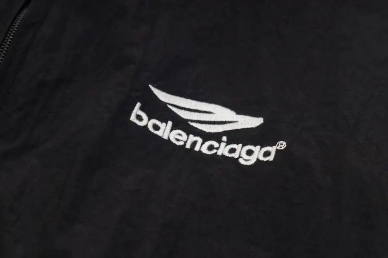 Balenciaga Black Tracksuit With Zip - Up Jacket And Sweatpants