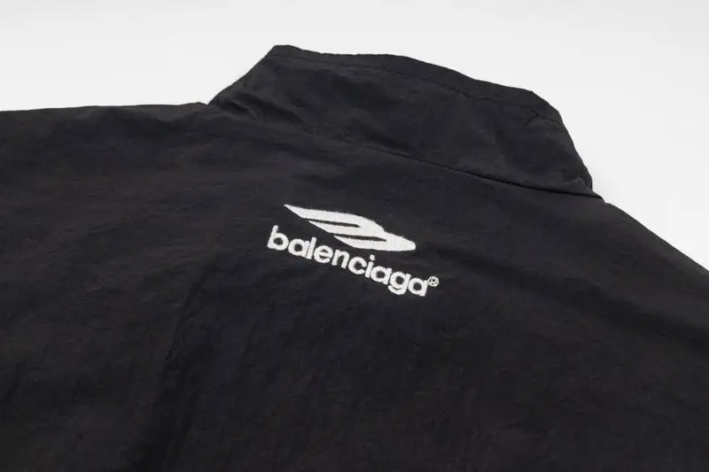 Balenciaga Black Tracksuit With Zip - Up Jacket And Sweatpants