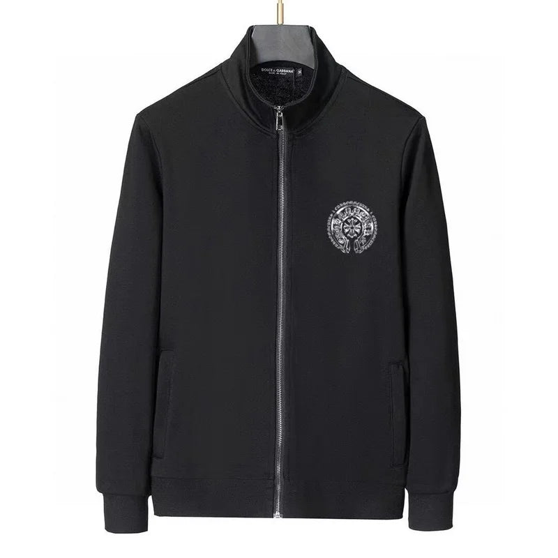 Chrome Hearts Black Tracksuit With Signature Circular Emblem