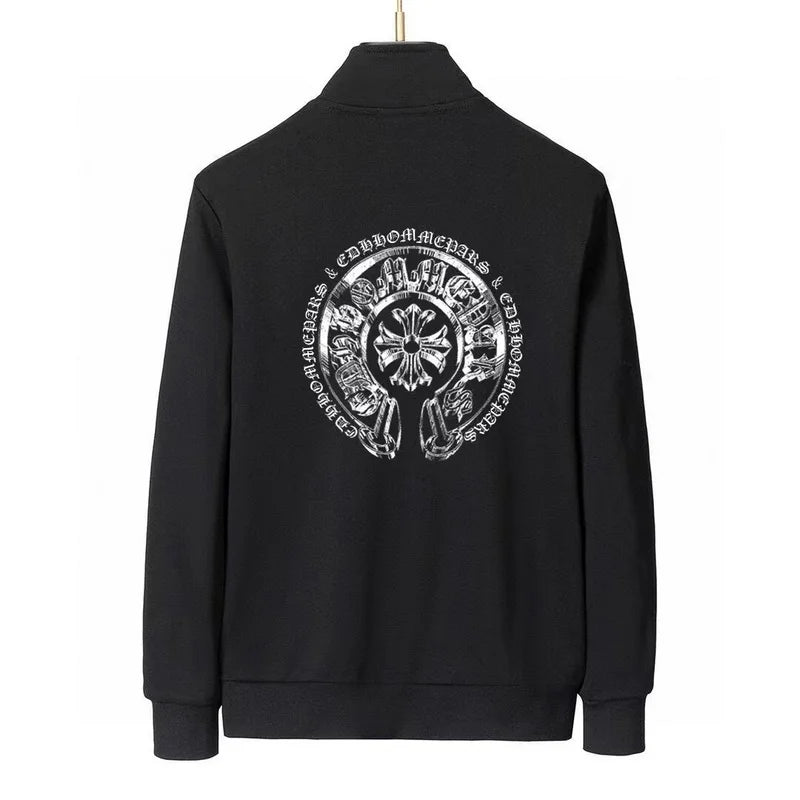 Chrome Hearts Black Tracksuit With Signature Circular Emblem